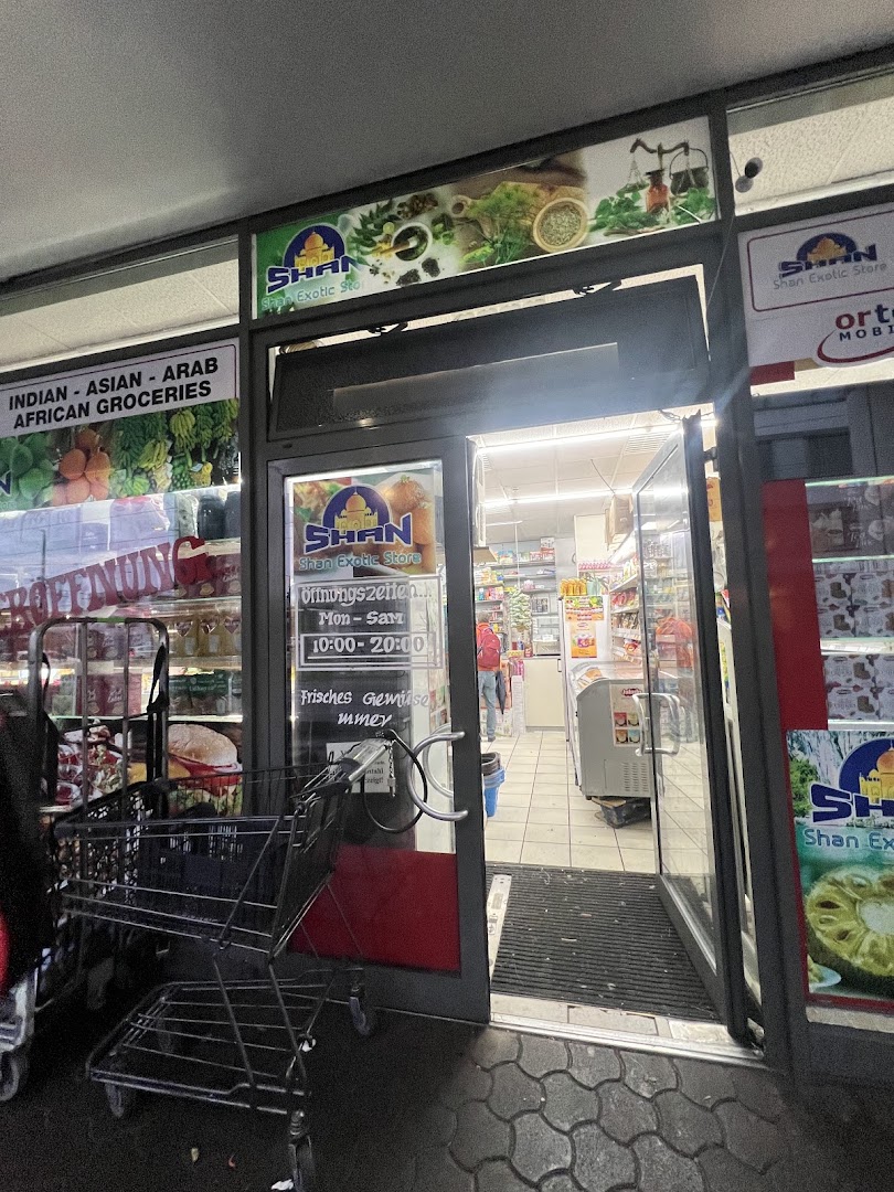 Eingang des Shan Exotic Indien Store